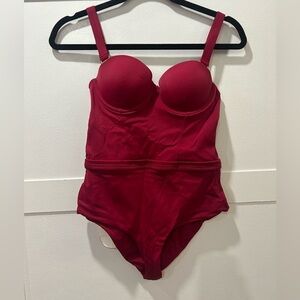PUNTAMAR Layla red one piece swimsuit NWT